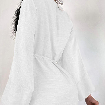 Beach Cover Up Thin Outer Match V Neck Beach Cover Up Beach Vacation Sun Protection Blouse