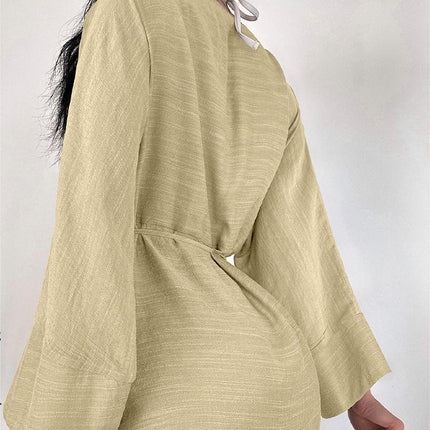 Beach Cover Up Thin Outer Match V Neck Beach Cover Up Beach Vacation Sun Protection Blouse
