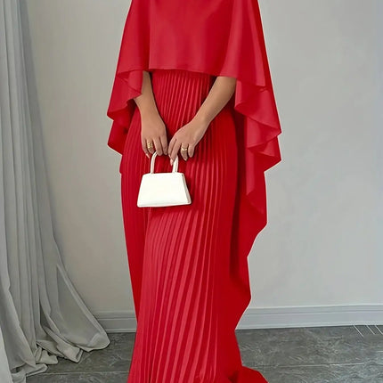 Women's Loose Batwing Sleeve Dress Fashion Casual Mid-Length Summer Dresses