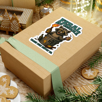 Feral Not Unstable Stickers - Fun Laptop, Water Bottle, Journal Decor, Cute Animal, Gift for Animal Lovers