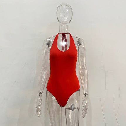 Summer Halter Backless Bikini Swimsuit Bodysuit Women New