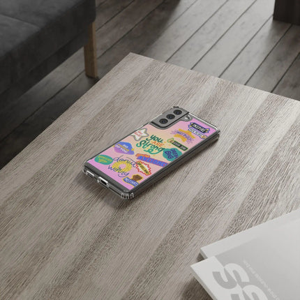 Motivational Stickers Clear Case