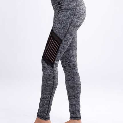 JupiterGear High-Waisted Pilates Leggings with Side Pockets & Mesh Pan