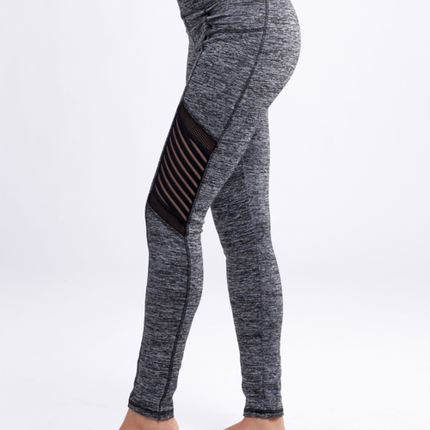 JupiterGear High-Waisted Pilates Leggings with Side Pockets & Mesh Pan