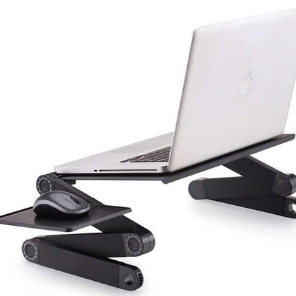"Folding Adjustable Bed Study Desk - Aluminum Alloy Notebook Computer Stand