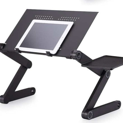 "Folding Adjustable Bed Study Desk - Aluminum Alloy Notebook Computer Stand