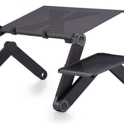 "Folding Adjustable Bed Study Desk - Aluminum Alloy Notebook Computer Stand