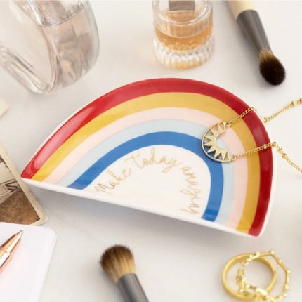 "Make Today Amazing" Rainbow Trinket Dish
