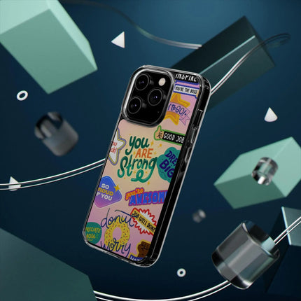 Motivational Stickers Clear Case