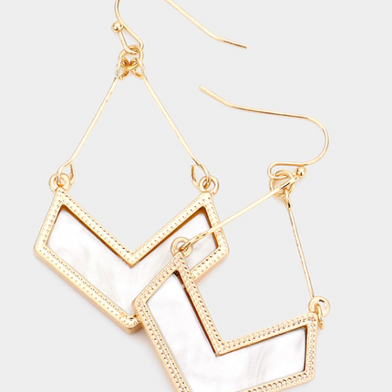 Chevron Dangle Earings