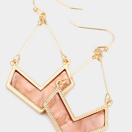 Chevron Dangle Earings