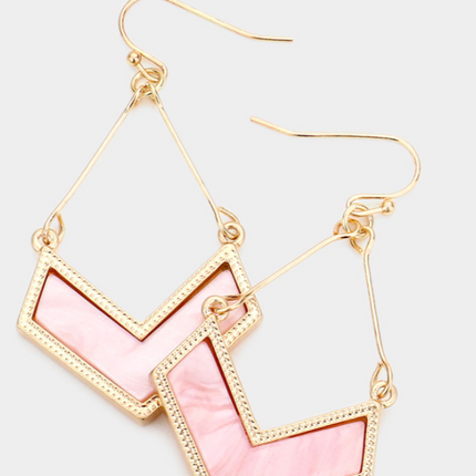 Chevron Dangle Earings
