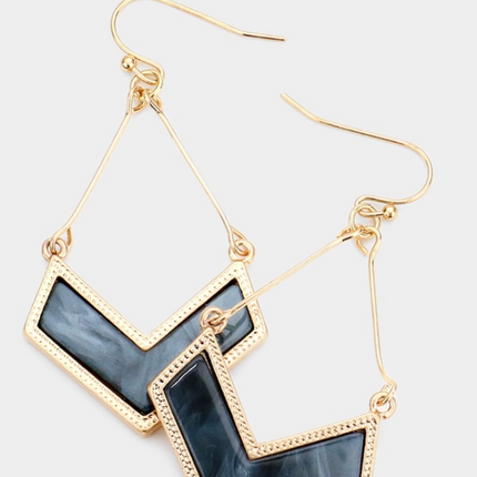 Chevron Dangle Earings
