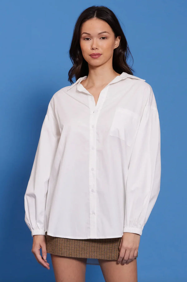 "SJP" Button Down Top