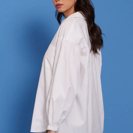 "SJP" Button Down Top