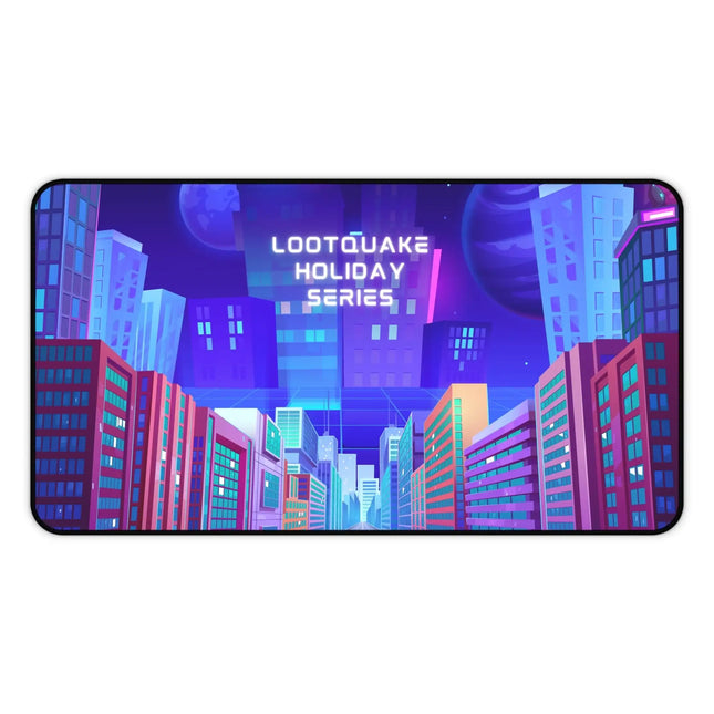 Cyber City Desk Mat — 'LootQuake Holiday Series' Gaming Mousepad