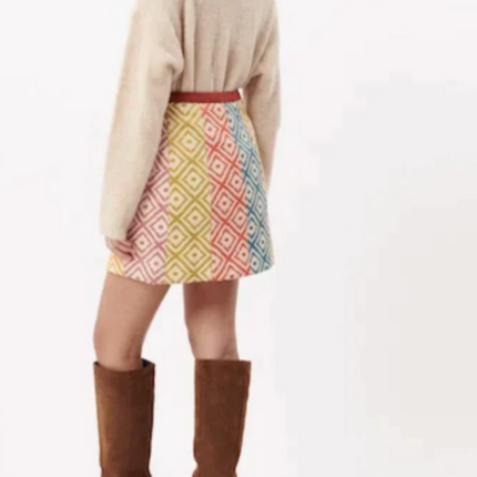 "Salome" Geometric Skirt