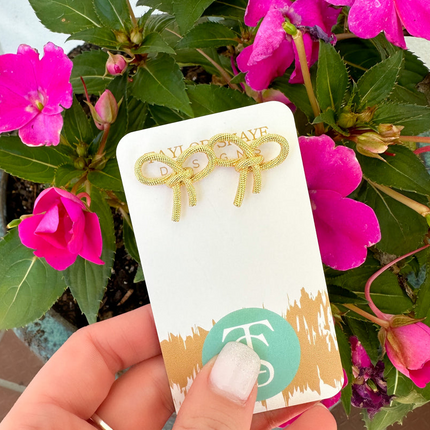 "Sloane" Bow Stud Earrings