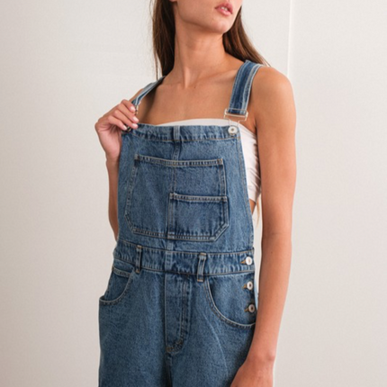 "Elena" Denim Shortall