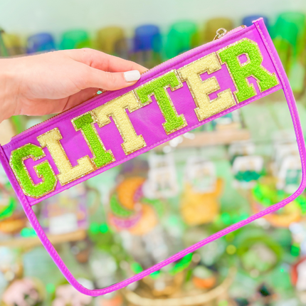"Glitter" Clear Pouch