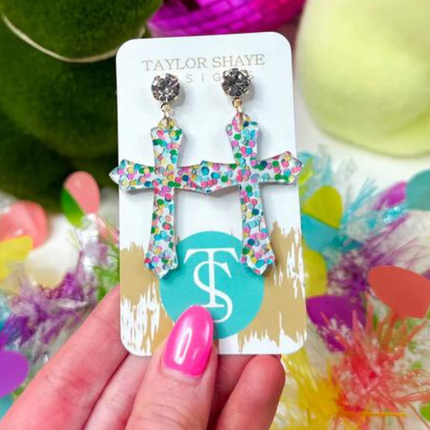 "Grace" Cross Earrings
