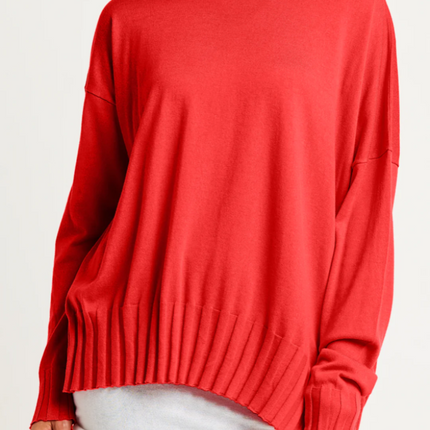 RIBBED BOATNECK