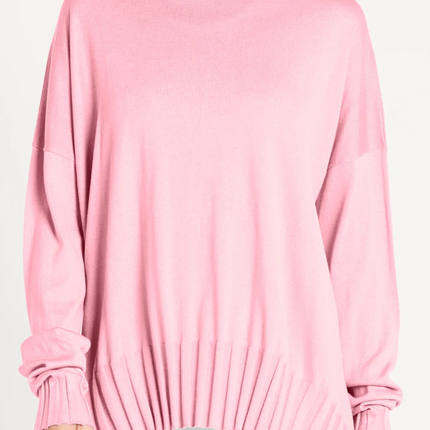 RIBBED BOATNECK