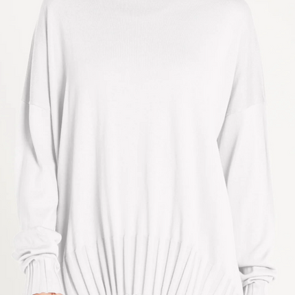 RIBBED BOATNECK