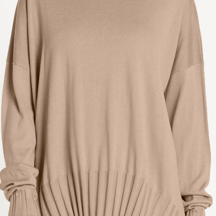 RIBBED BOATNECK