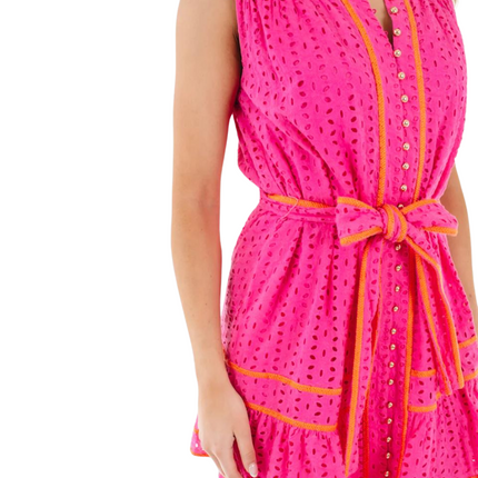 "Payton" S/L Eyelet Dress