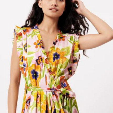 "Summer" S/L Wrap Front Dress