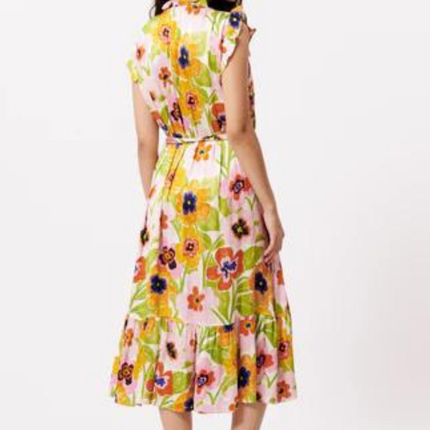 "Summer" S/L Wrap Front Dress