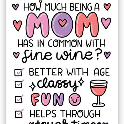 "Have you noticed how much being a mom..." Sticker