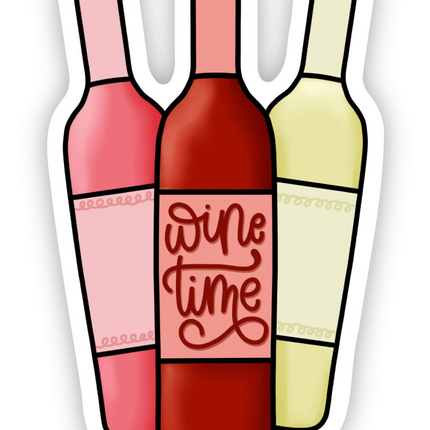 "Wine Time" Sticker