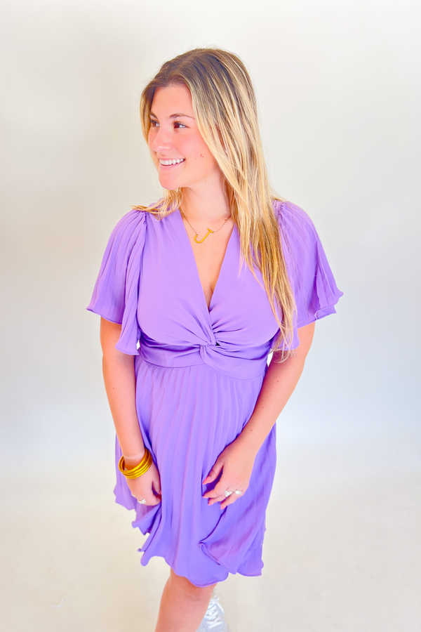 "Stacey" Pleated Mini Dress