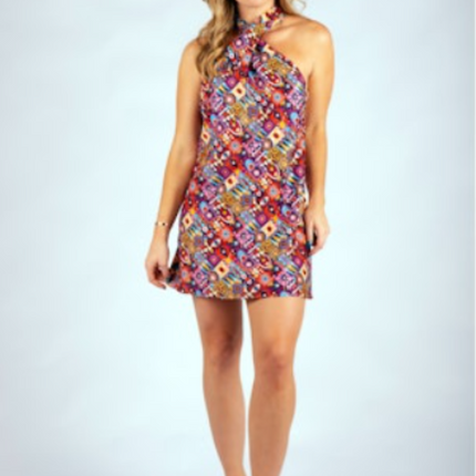 "Victoria" Halter Neck Dress
