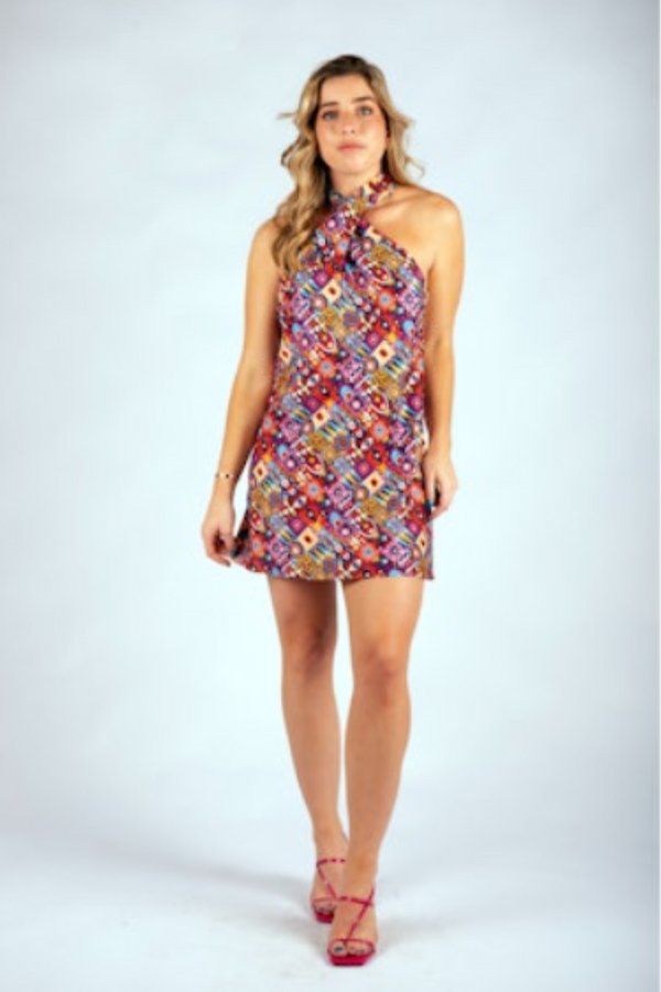 "Victoria" Halter Neck Dress