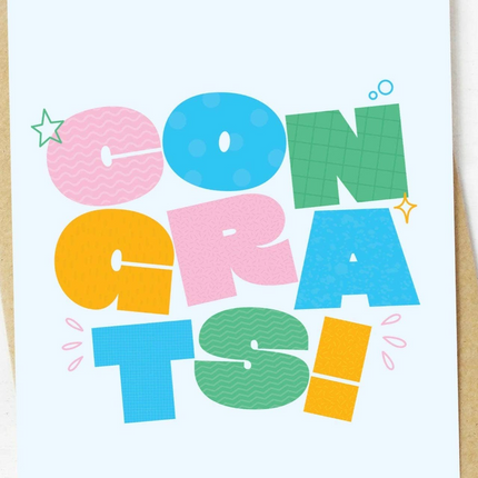 "CONGRATS!" Greeting Card