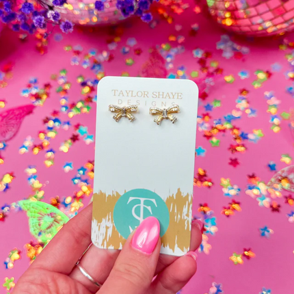 "Trina" Bow Stud Earrings