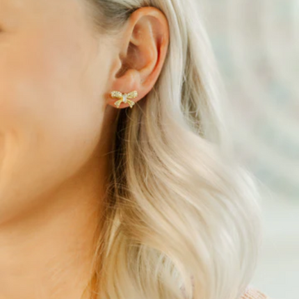 "Trina" Bow Stud Earrings