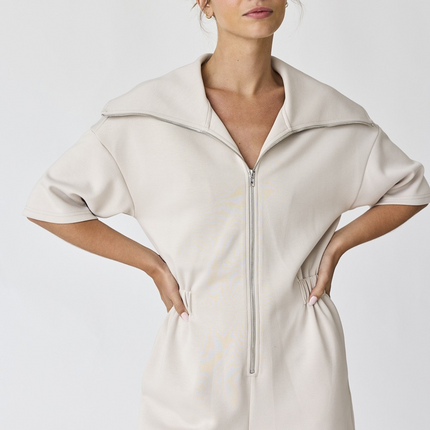 "Genesis" Front Zip Romper