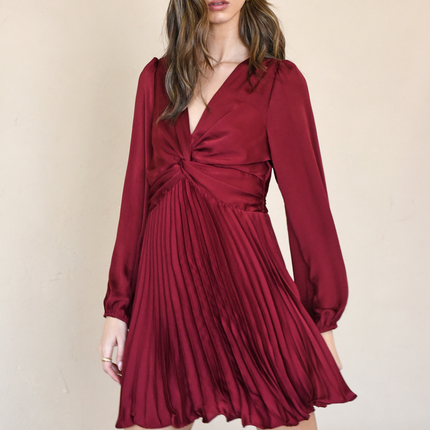 "Leila" Pleated Dress