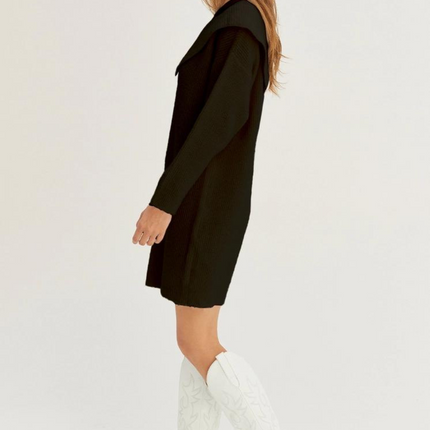 "Arosa" Asymmetric Sweater Dress