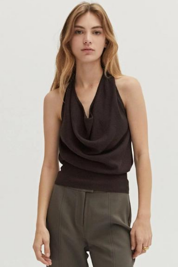 "Mila" Cowl Sweater Tank