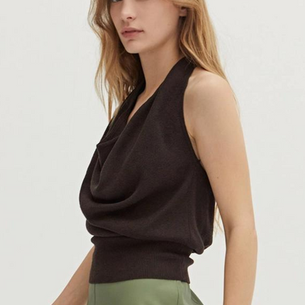 "Mila" Cowl Sweater Tank
