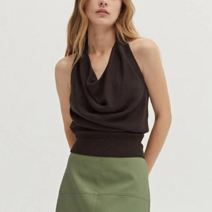 "Mila" Cowl Sweater Tank