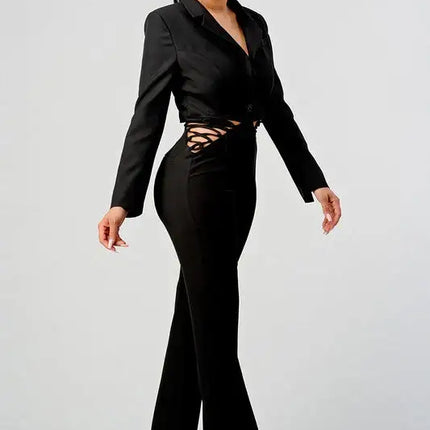 ATHINA BUSINESS CASUAL BLAZER AND PANTS SET