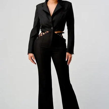 ATHINA BUSINESS CASUAL BLAZER AND PANTS SET