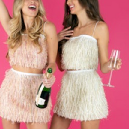 "Paloma" Feather Skirt
