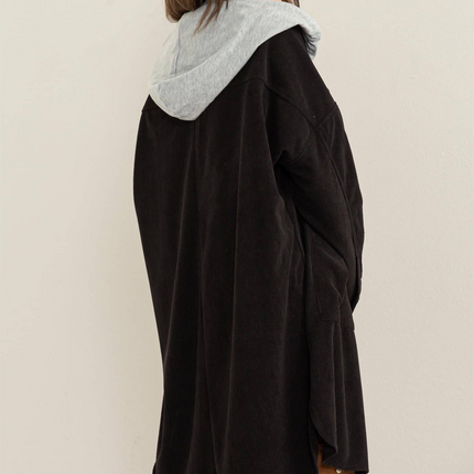 Be On My Side Corduroy Hoodie Jacket